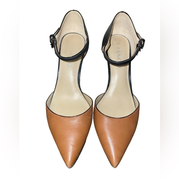 Coach Woman's Seline Matte Calf High Heels - Picture 4 of 7